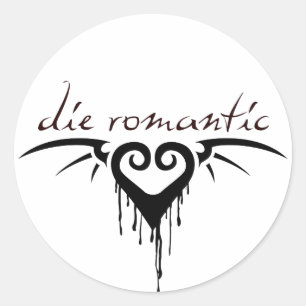 die romantisch ronde sticker