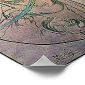 Die Roos van Alfons Mucha 1898 Poster (Hoek)