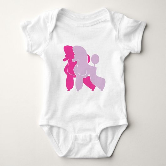 Die roze Poodels Romper (Voorkant)