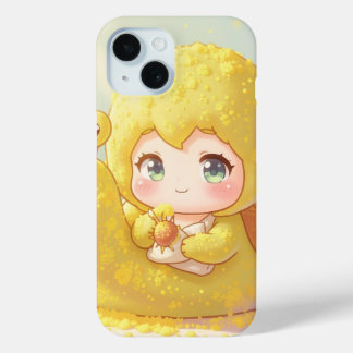 Die Schnecke und der Zauber der Blütenkronen.1 iPhone 15 Case