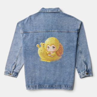 Die Schnecke und der Zauber der Blütenkronen.1 Denim Jacket