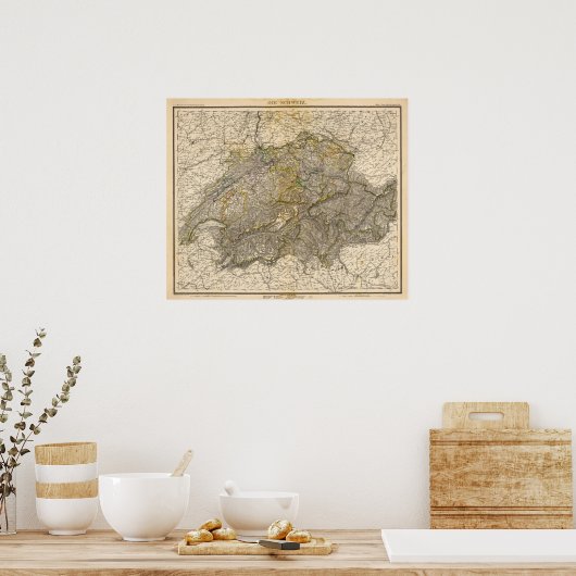 Die Schweiz Poster (Keuken)