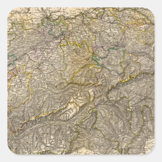 Die Schweiz Vierkante Sticker (Voorkant)