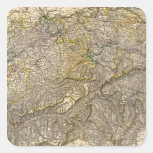 Die Schweiz Vierkante Sticker