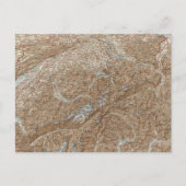 Die Schweiz, Zwitserland Atlas Map Briefkaart (Voorkant)