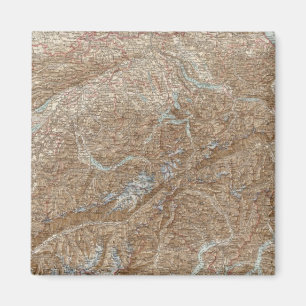 Die Schweiz, Zwitserland Atlas Map Magneet