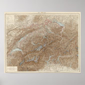 Die Schweiz, Zwitserland Atlas Map Poster (Voorkant)