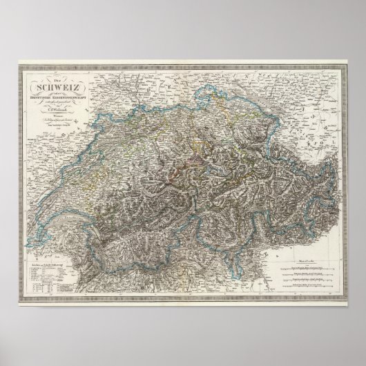 Die Schweiz - Zwitserland Poster (Voorkant)