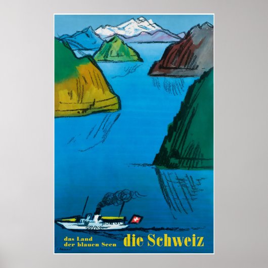 Die Schweiz, Zwitserland, reisposter Poster (Voorkant)