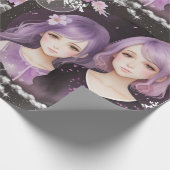 Die Schwestern Lavendel & Sakura Cadeaupapier (Hoek)