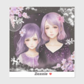 Die Schwestern Lavendel & Sakura Sticker (Vel)