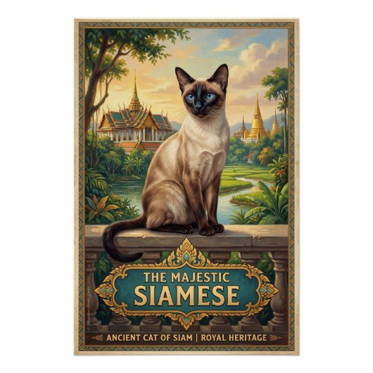 Die Siamkatze Perfect Poster (Voorkant)