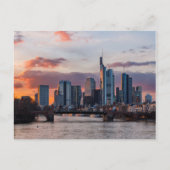 Die Skyline von Frankfurt Postkarte Briefkaart (Voorkant)