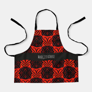 Die snijdt Floral Gladde hoek Elegant Patroon Schort