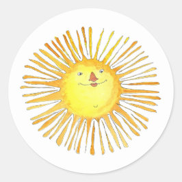 Die Sonne scheint -  Ronde Sticker