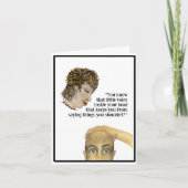 Die stem zal in je hoofd klinken kaart (Voorkant)