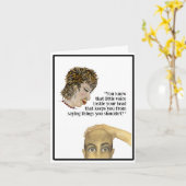 Die stem zal in je hoofd klinken kaart (Gele Bloem)