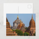 Die Tempel von Bagan in Myanmar Postkarte Briefkaart (Voorkant / Achterkant)