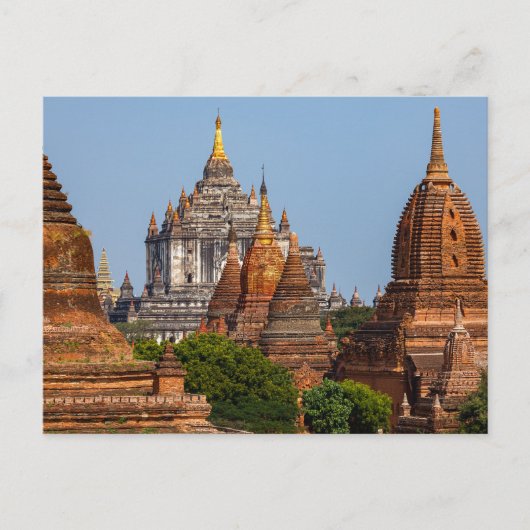 Die Tempel von Bagan in Myanmar Postkarte Briefkaart (Voorkant)