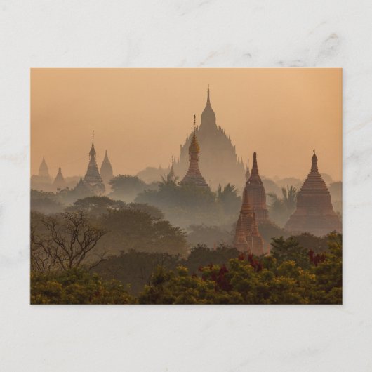 Die Tempel von Bagan in Myanmar Postkarte Briefkaart (Voorkant)