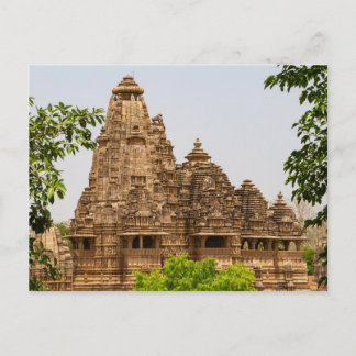 Die Tempel von Khajuraho in Madhya Pradesh Indien Briefkaart