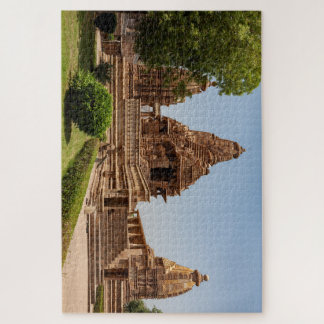 Die Tempel von Khajuraho in Madhya Pradesh Indien Legpuzzel