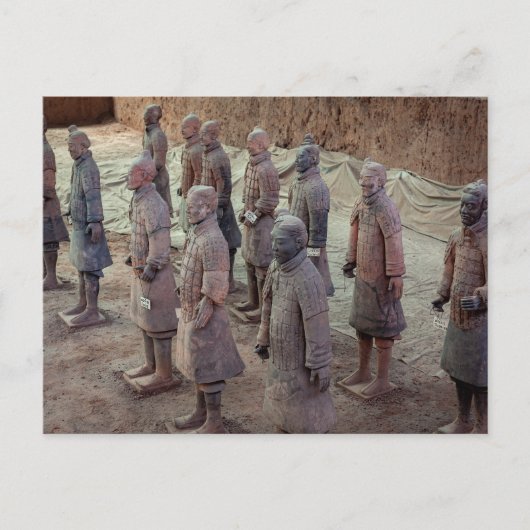 Die Terracotta Armee von Xian in China Briefkaart (Voorkant)