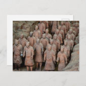 Die Terracotta Armee von Xian in China Briefkaart (Voorkant / Achterkant)