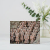 Die Terracotta Armee von Xian in China Briefkaart (Staand voorkant)