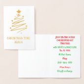 Die tijd is weer aangebroken folie kaarten (Display)