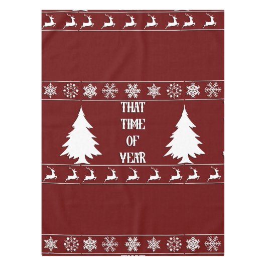 Die tijd van het jaar tafelkleed (Voorkant)