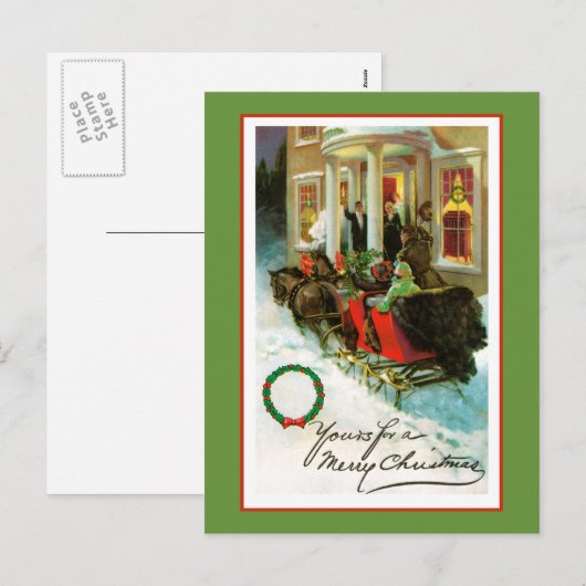 Die van jou voor een vrolijk kerstfeest feestdagenkaart (Voorkant / Achterkant)