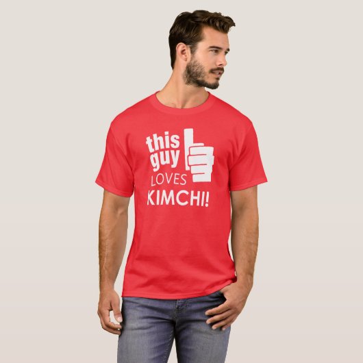Die vent houdt van Kimchi! T-shirt (Voorkant volledig)