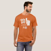 Die vent houdt van Pie! T-shirt (Voorkant volledig)