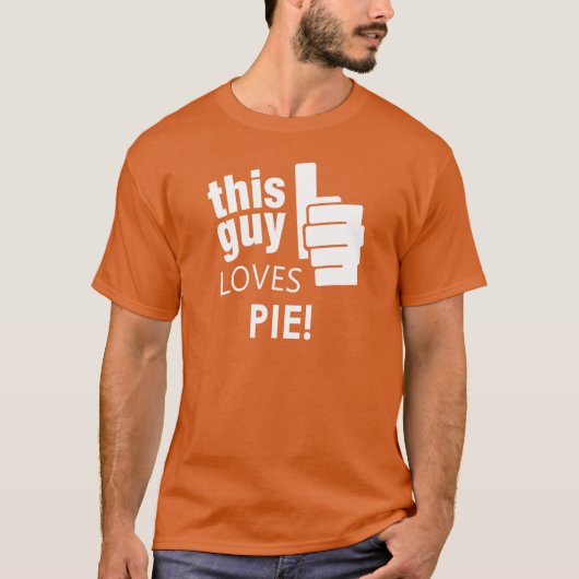 Die vent houdt van Pie! T-shirt (Voorkant)