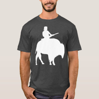 Die vent op een Buffalo Silhouette T-shirt