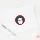 die vent uit de jaren 70 ronde sticker (Envelop)