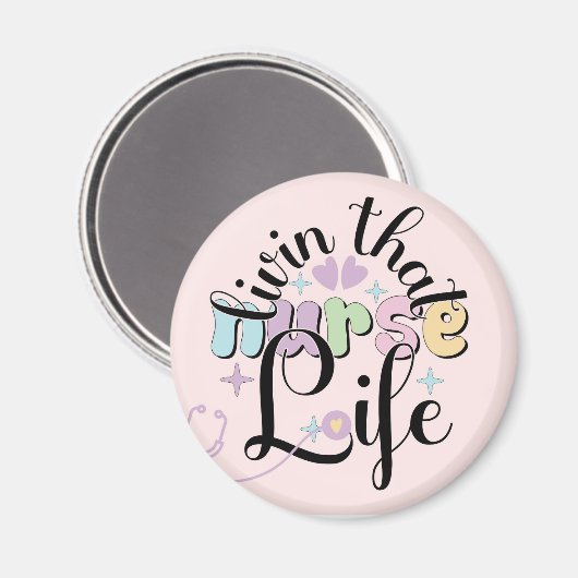 Die verpleegster leven magneet (Voorkant / Achterkant)