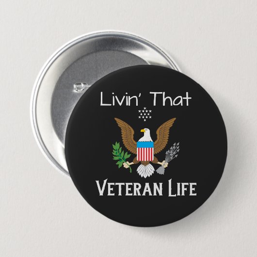 Die Veteran Life Button (Voorkant /achterkant)