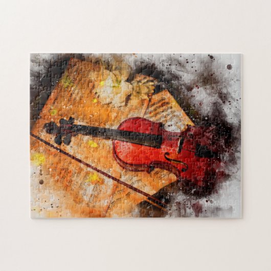 Die Violine - Legpuzzel (Horizontaal)
