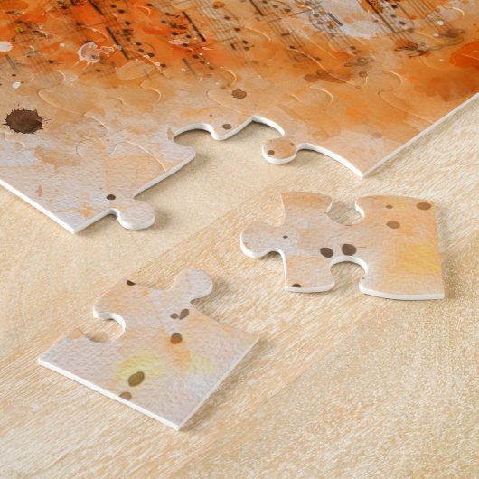Die viool  - legpuzzel (Zijkant)