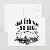 "Die vis was zo groot." Briefkaart (Voorkant / Achterkant)