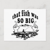 "Die vis was zo groot." Briefkaart (Voorkant)