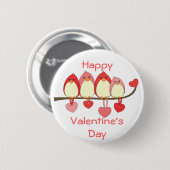 Die vogels op Valentijnsdag Ronde Button 5,7 Cm (Voorkant /achterkant)
