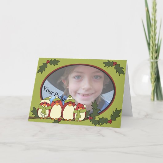 Die Vogels van Vakantie Feestdagen Kaart (Voorkant)