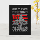 DIE VOOR JE DE Amerikaanse Veteranendag Kaart (Gele Bloem)