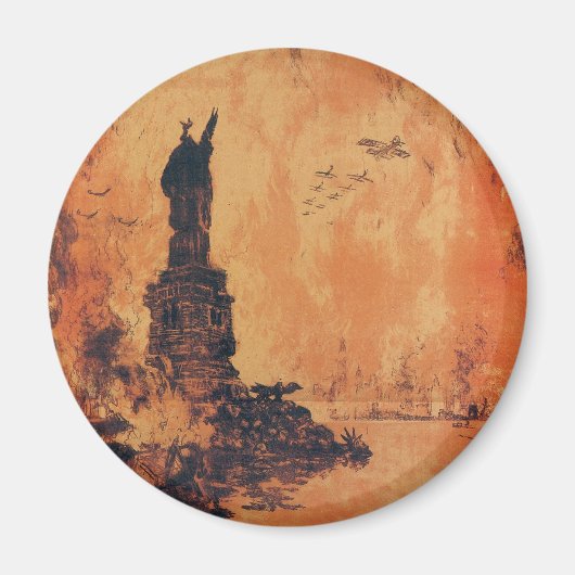 Die vrijheid mag niet van de aarde komen magneet (Voorkant)