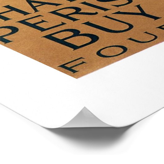 Die vrijheid mag niet van de aarde komen poster (Hoek)