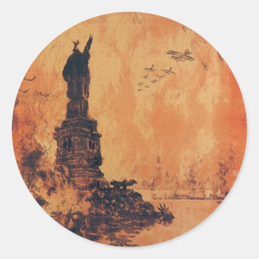 Die vrijheid mag niet van de aarde komen ronde sticker (Voorkant)