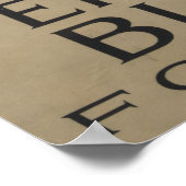 Die vrijheid zal niet van de Aarde verdwijnen Poster (Hoek)